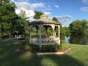 Our gazebo and pier were in a beautiful setting, but their appearance fell short of that beauty. With lot of work and Cedartone 101, both fit well in this lovely setting.